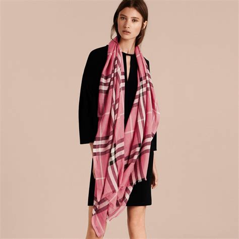 dark pink burberry scarf|pink burberry scarf outfit.